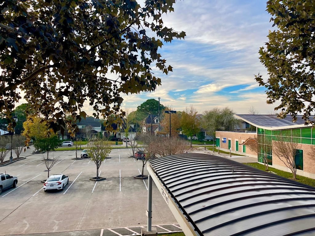 View out of office window before I retired today
